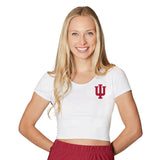 Indiana Hoosiers White Babydoll Tee