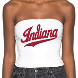 Indiana Hoosiers White Tube Top