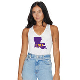 LSU White Bodysuit