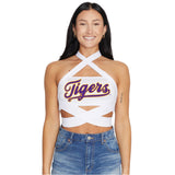 LSU White Multi Way Bandeau Top