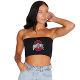 Ohio State OSU Buckeyes Black Bandeau Top