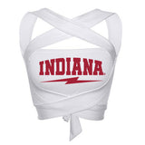 Indiana Hoosiers White Multi Way Bandeau Top