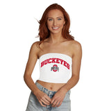Ohio State OSU Buckeyes White Tube Top