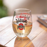 Ohio State Buckeyes 17oz. Boxed Stemless Wine Glass
