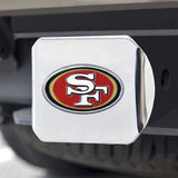 San Francisco 49ers Color on Chrome Hitch Cover