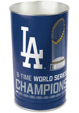 Los Angeles Dodgers 2024 World Series Champions Tapered Waste Basket