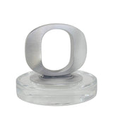 University of Oregon Heritage Decanter with 3D Top and 2 Glasses with Chest Box