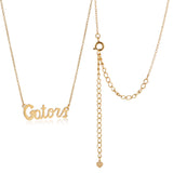 Florida Gators Script Necklace - 18K Gold Plated