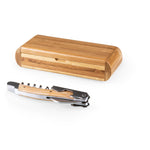 Kansas Jayhawks - Elan Deluxe Corkscrew In Bamboo Box