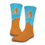 Arizona Diamondbacks Ice Cream Drip 2-Pack Lifestyle Crew Socks