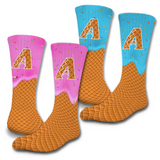 Arizona Diamondbacks Ice Cream Drip 2-Pack Lifestyle Crew Socks