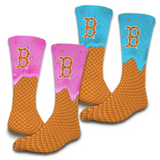 Boston Red Sox Ice Cream Drip 2-Pack Lifestyle Crew Socks