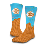 Cincinnati Reds Ice Cream Drip 2-Pack Lifestyle Crew Socks