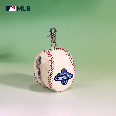 MLB Los Angeles Dodgers 2025 World Series Champions Key Chain Pouch-Beige