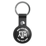 Texas A&M University Aggies Personalized Insignia Black Airtag Holder