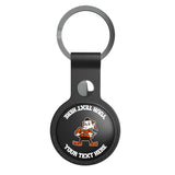 Cleveland Browns Historic Collection Personalized Insignia Black Airtag Holder
