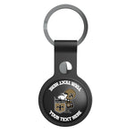 New Orleans Saints Historic Collection Personalized Insignia Black Airtag Holder