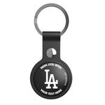 LA Dodgers Personalized Insignia Black Airtag Holder