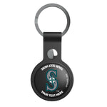 Seattle Mariners Personalized Insignia Black Airtag Holder