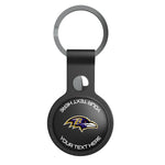 Baltimore Ravens Personalized Insignia Black Airtag Holder
