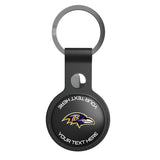 Baltimore Ravens Personalized Insignia Black Airtag Holder