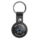 Dallas Cowboys Personalized Insignia Black Airtag Holder