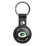 Green Bay Packers Personalized Insignia Black Airtag Holder