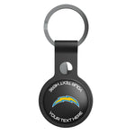 Los Angeles Chargers Personalized Insignia Black Airtag Holder