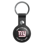 New York Giants Personalized Insignia Black Airtag Holder