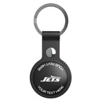 New York Jets Personalized Insignia Black Airtag Holder