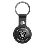 Las Vegas Raiders Personalized Insignia Black Airtag Holder