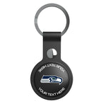 Seattle Seahawks Personalized Insignia Black Airtag Holder