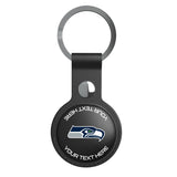 Seattle Seahawks Personalized Insignia Black Airtag Holder