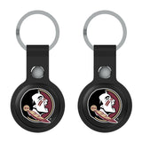 Florida State University Seminoles Insignia Black Airtag Holder 2-Pack