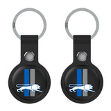 Detroit Lions Retro Insignia Black Airtag Holder 2-Pack-1