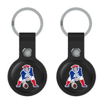 New England Patriots Historic Collection Insignia Black Airtag Holder 2-Pack-1