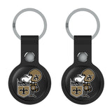 New Orleans Saints Historic Collection Insignia Black Airtag Holder 2-Pack