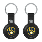 Milwaukee Brewers Insignia Black Airtag Holder 2-Pack