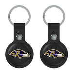 Baltimore Ravens Insignia Black Airtag Holder 2-Pack-1