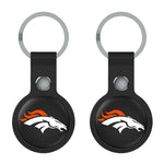 Denver Broncos Insignia Black Airtag Holder 2-Pack-1