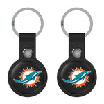 Miami Dolphins Insignia Black Airtag Holder 2-Pack-1