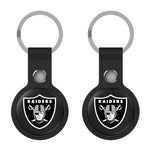 Las Vegas Raiders Insignia Black Airtag Holder 2-Pack-1