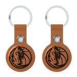 Dallas Mavericks Burn Brown Airtag Holder 2-Pack-1