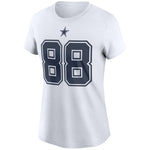 Women's Dallas Cowboys CeeDee Lamb Nike White Player Name & Number T-Shirt