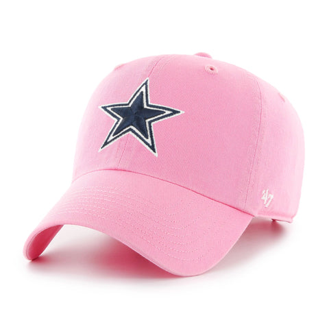 Women's '47 Pink Dallas Cowboys Clean Up Adjustable Hat