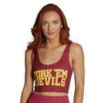 Arizona State ASU Fork 'Em Crop Tank Top