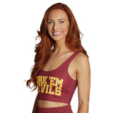 Arizona State ASU Fork 'Em Crop Tank Top