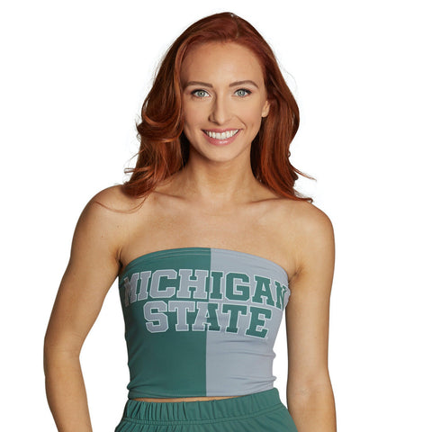 Michigan State Two Tone Tube Top