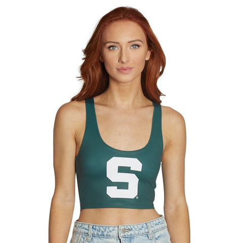 Michigan State Green Crop Tank Top