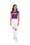 LSU Purple Babydoll Tee